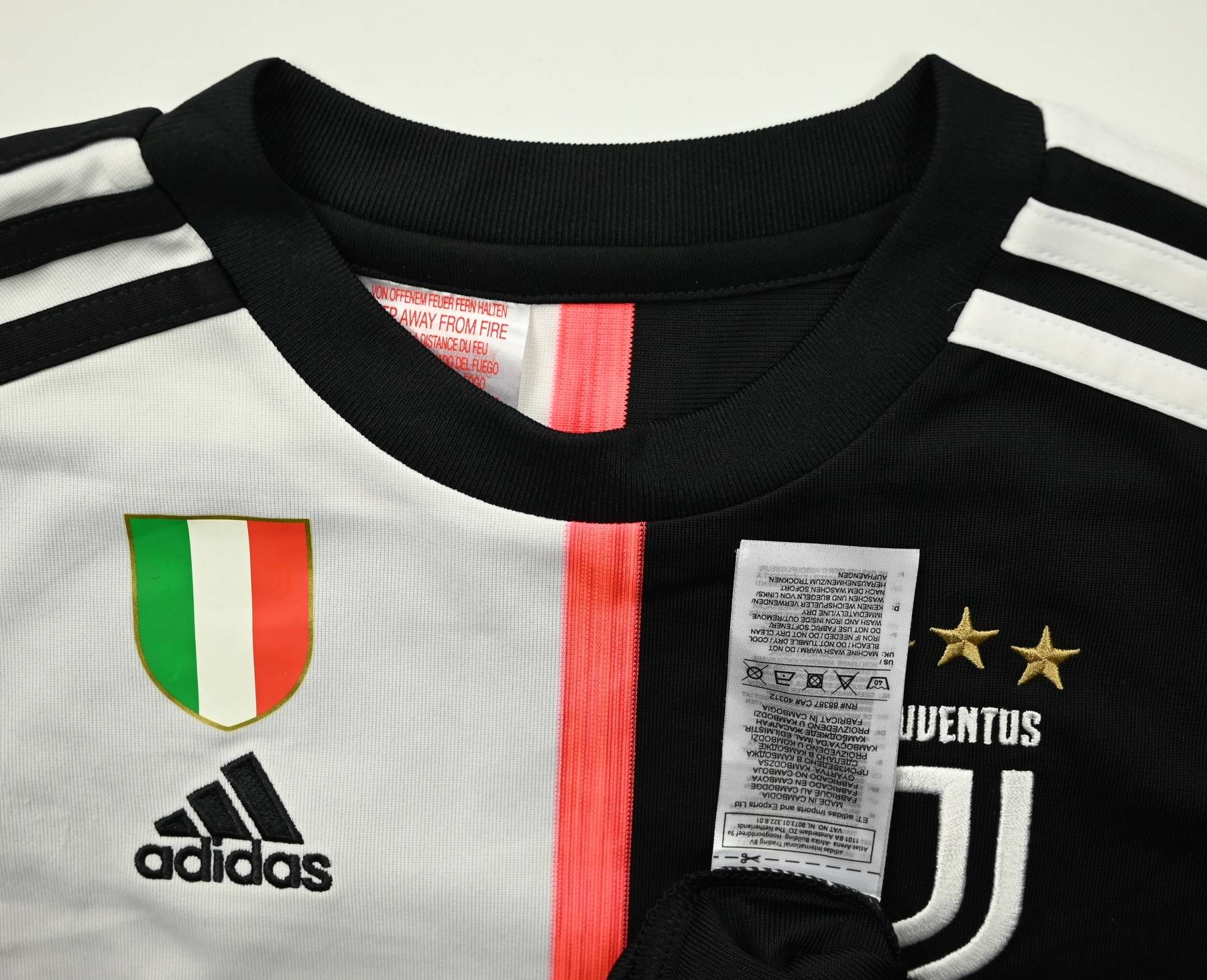 Youth adidas Cristiano Ronaldo Black Juventus 2019/20 Home Replica