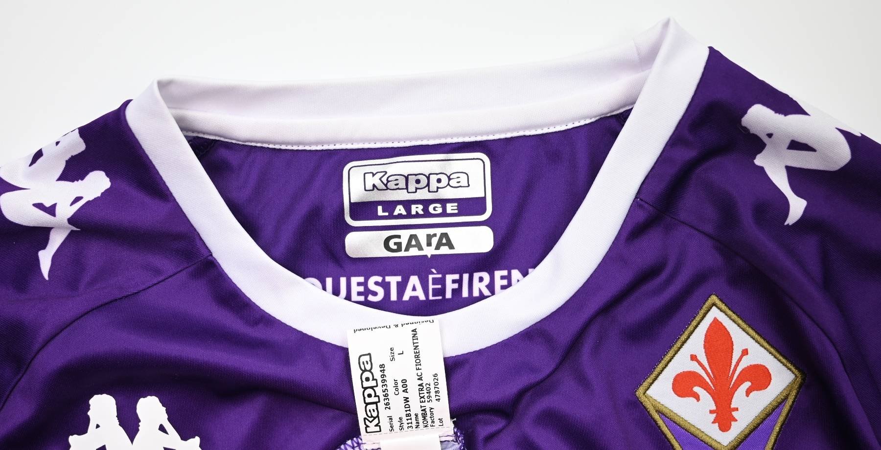 2020-21 ACF FIORENTINA SHIRT L Football / Soccer \ European Clubs ...