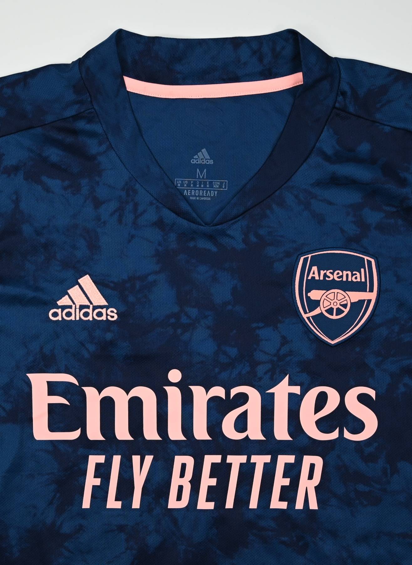 Arsenal London Away Shirt Jersey #14 Aubameyang 2020/2021 EH5815 size 2XL