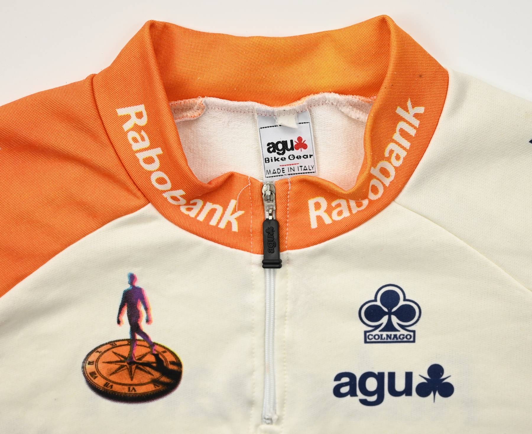 AGU vintage cycling shirt Rabobank Yellow - We Love Sports Shirts