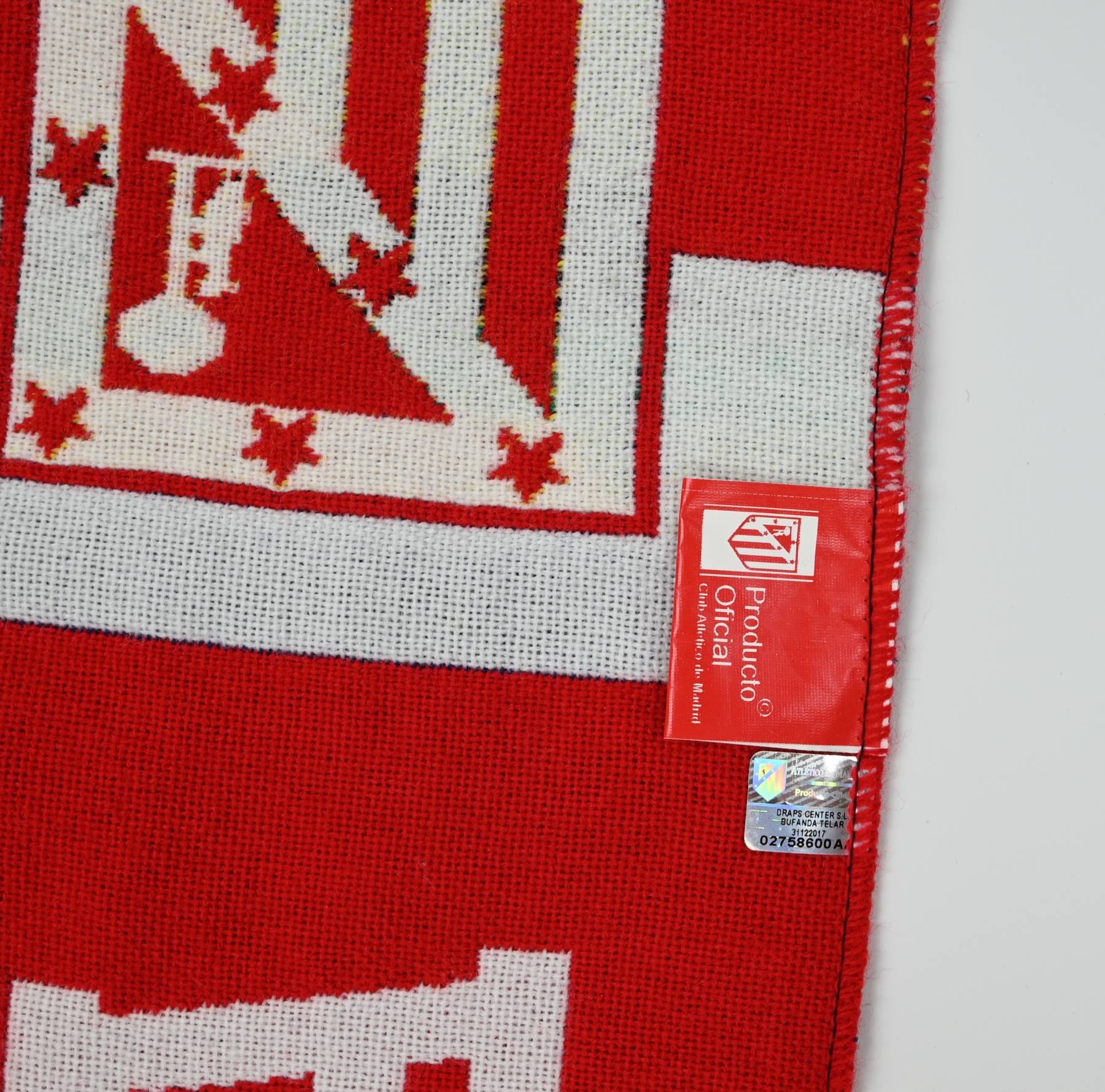 Atlético de Madrid Bar Scarf - Red/White - Adults