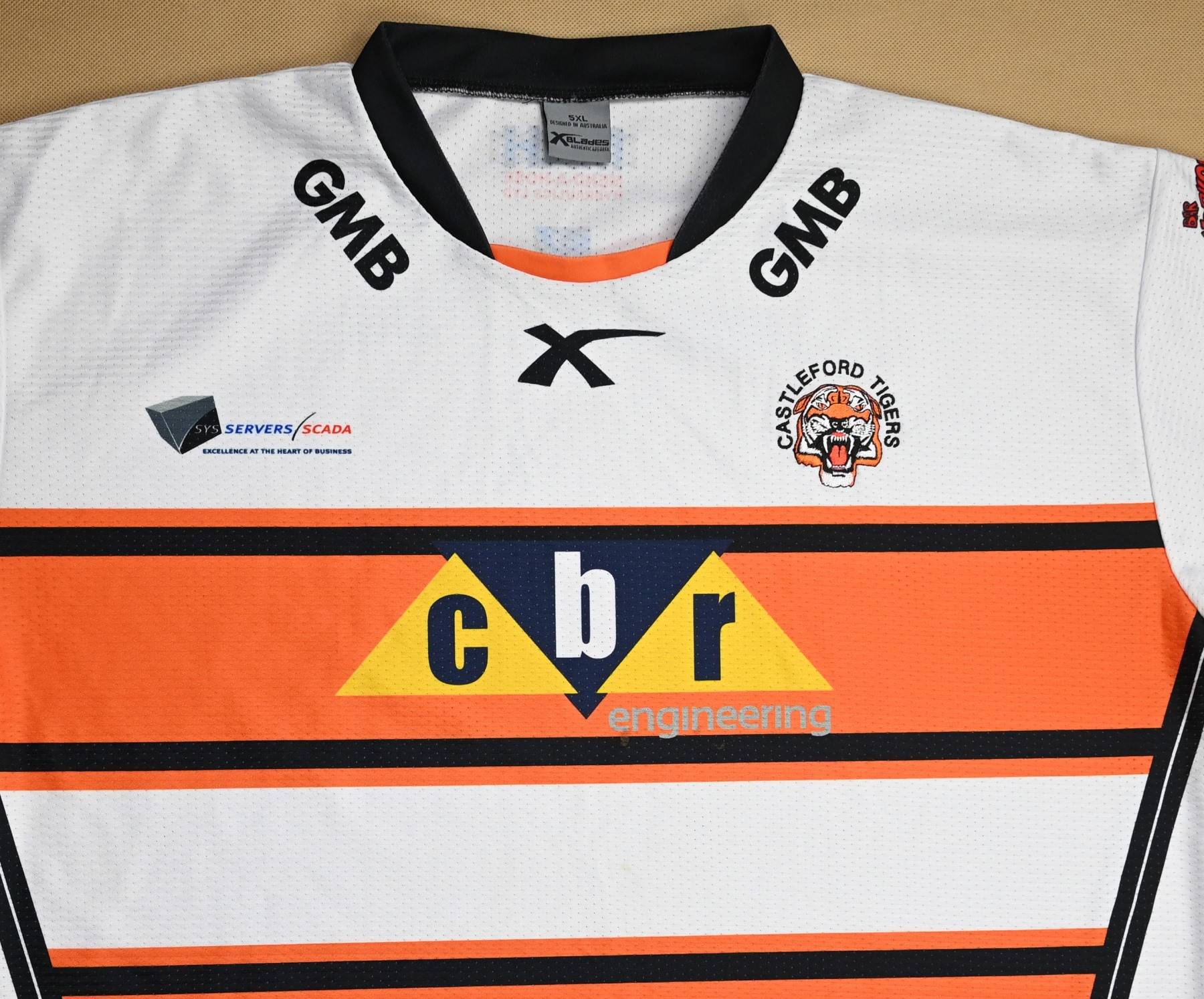 XBLADES CASTLEFORD TIGERS 2015 RUGBY LEAGUE HOME SHIRT JERSEY CAMISETA SIZE  S