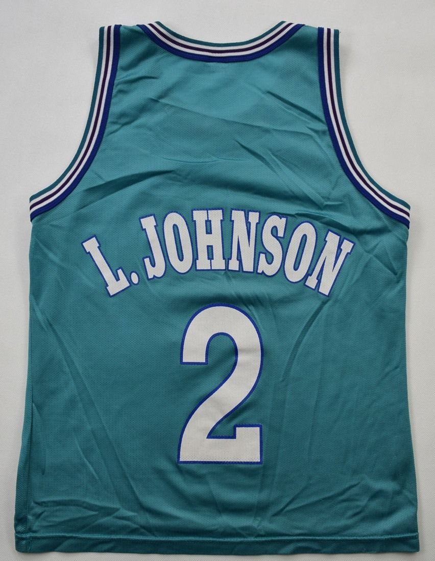 Vintage Charlotte Hornets 2 Johnson NBA Basketball Jersey -  Denmark