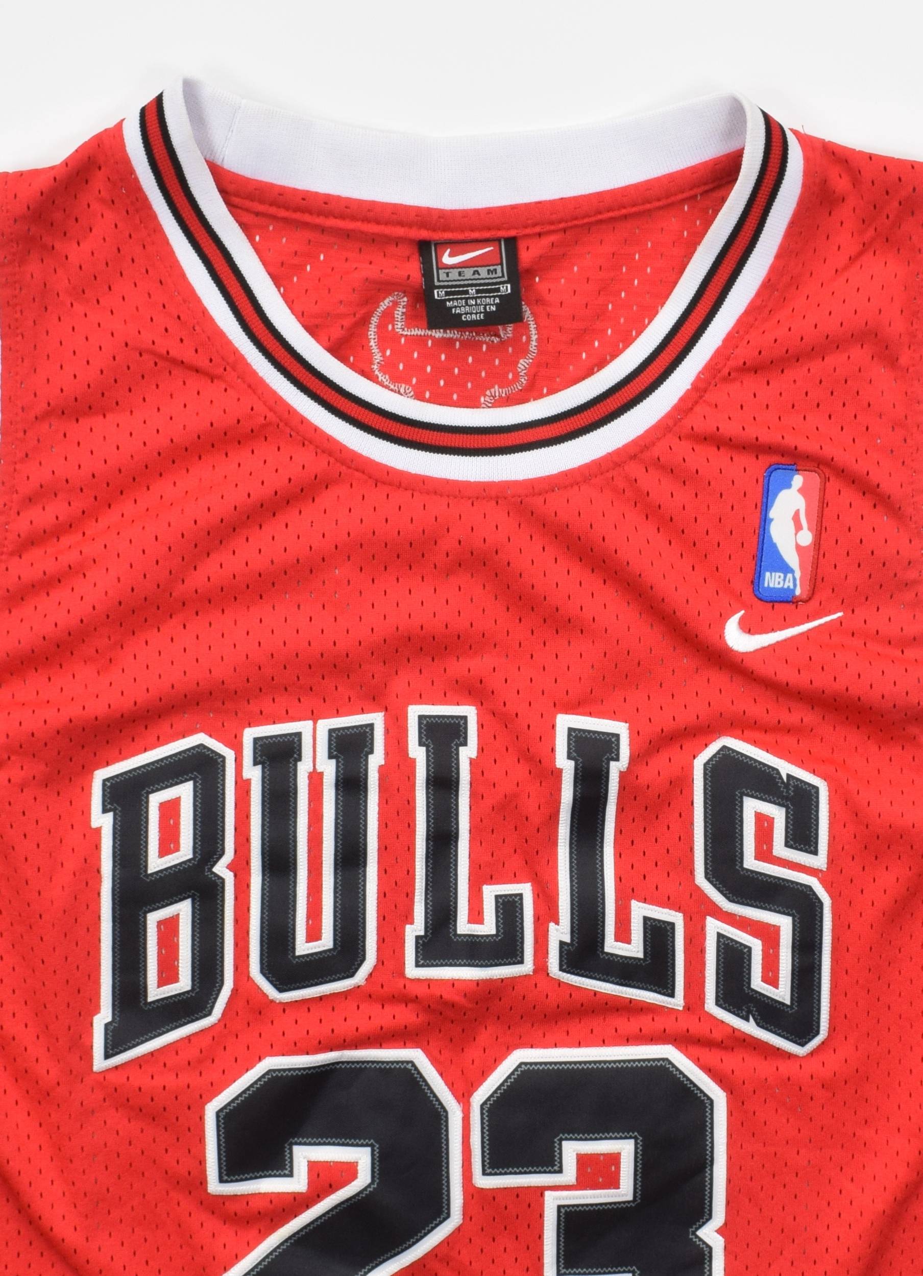 Nike, Shirts, Vintage 9s Nike Chicago Bulls Jordan 23 Jersey Made In  Korea Size M