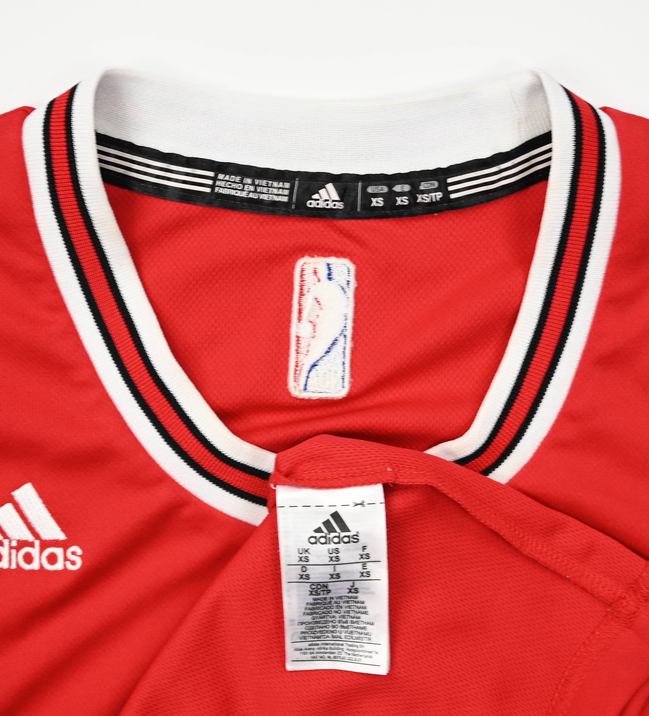 Adidas NBA Chicago Bulls Derrick Rose Basketball Jersey Mens Size XL White