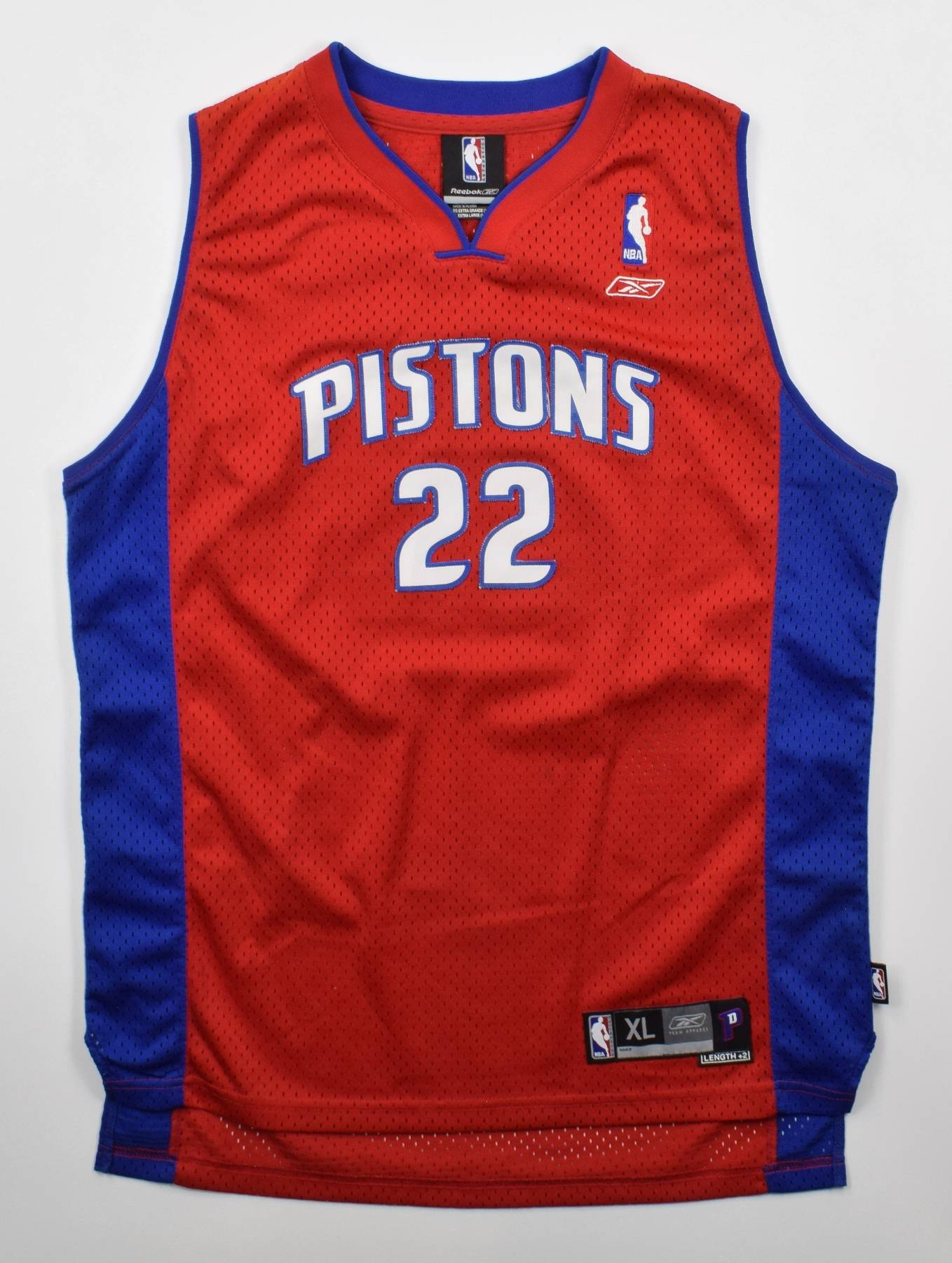 Vintage Detroit Pistons Prince 22 Reebok NBA Basketball 
