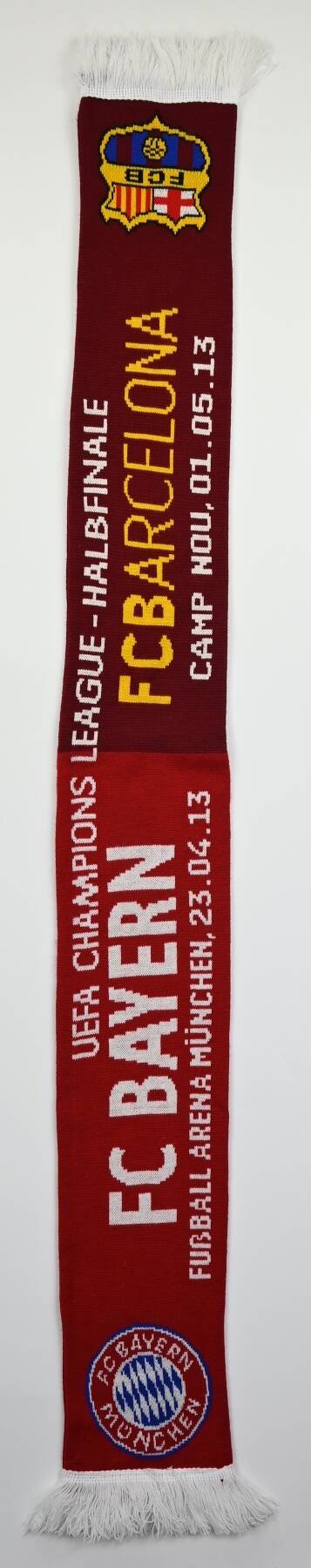 FC BAYERN MUNCHEN / FC BARCELONA UEFA CHAMPIONS LEAGUE-HALBFINALE SCARF ...