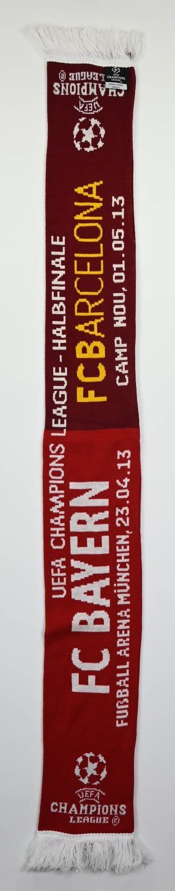 FC BAYERN MUNCHEN / FC BARCELONA UEFA CHAMPIONS LEAGUE-HALBFINALE SCARF ...