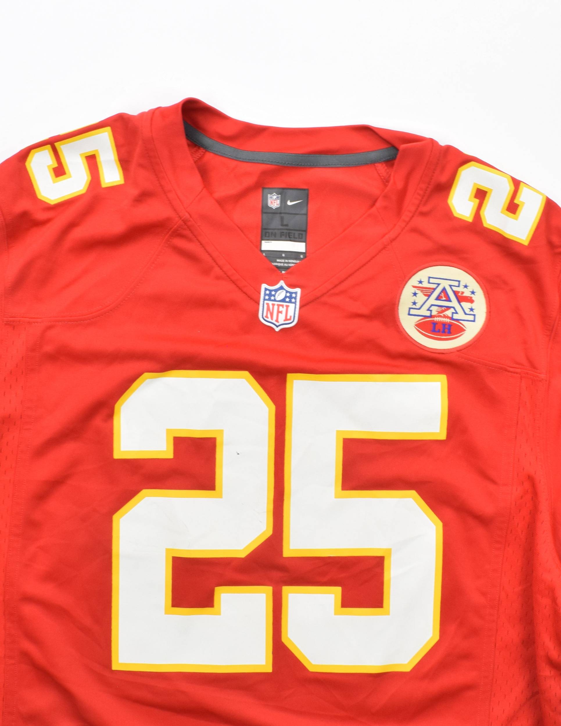 Team Apparel, Shirts, Vtg Nfl Team Apparel Youth Kansas City Chiefs  Charles Number 25 Jersey