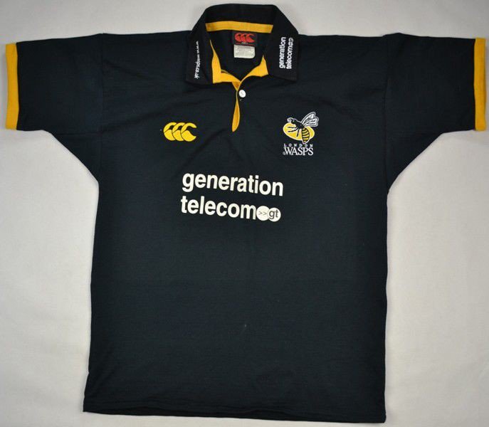 LONDON WASPS RUGBY CANTERBURY SHIRT L Rugby \ Rugby Union \ London ...