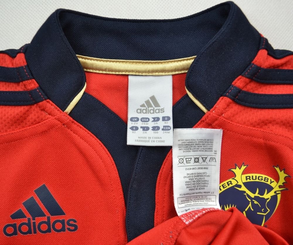 MUNSTER RUBY ADIDAS SHIRT SIZE 1-2 YEARS Rugby \ Rugby Union \ Munster ...