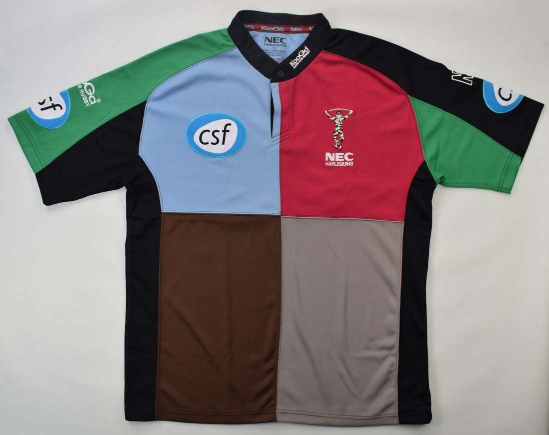 NEC HARLEQUINS RUGBY SHIRT XL Rugby \ Rugby Union \ Harlequins ...
