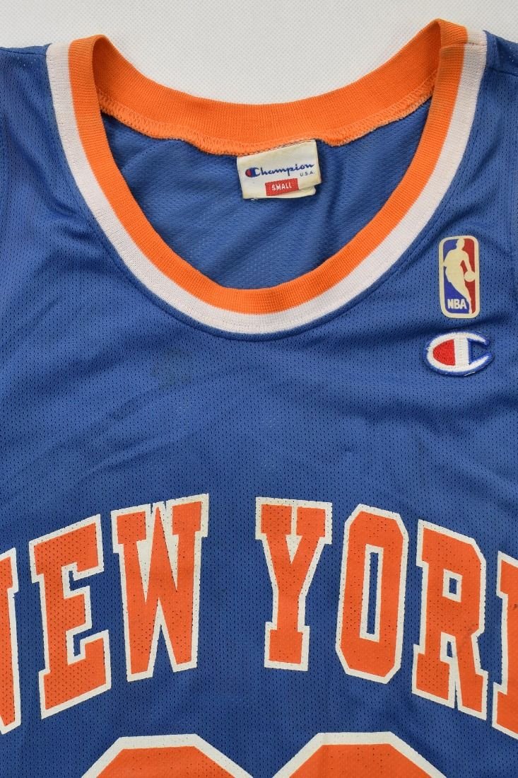 Vintage Patrick Ewing NY Knicks Gold Champion Jersey New York 90s NBA  Basketball – For All To Envy