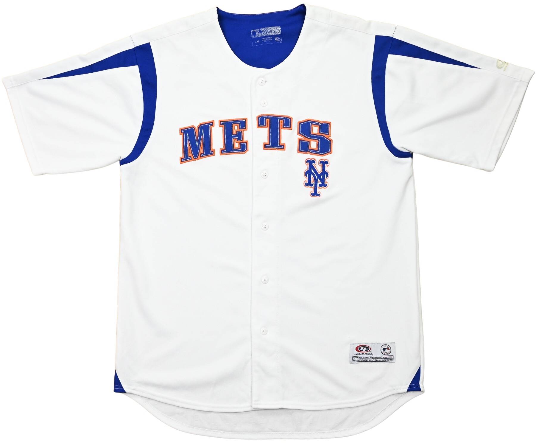 True Fan New York Mets MLB Baseball Shirt L L