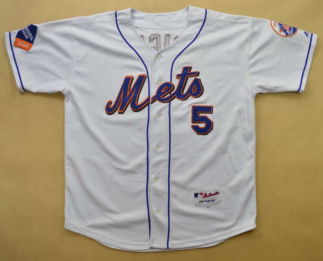 Majestic, Shirts, Mens Majestic Mlb New York Mets Baseball Jersey Size Xl  White Pinstripe Stitched