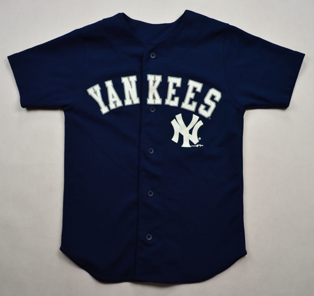 Majestic, Shirts & Tops, Ny Yankees Authentic Posada 2 Jersey W Stitched  Lettering Boys Large
