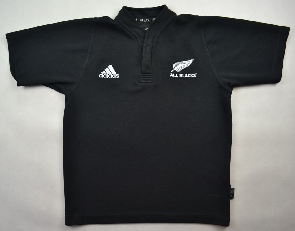 adidas all black rugby shirt