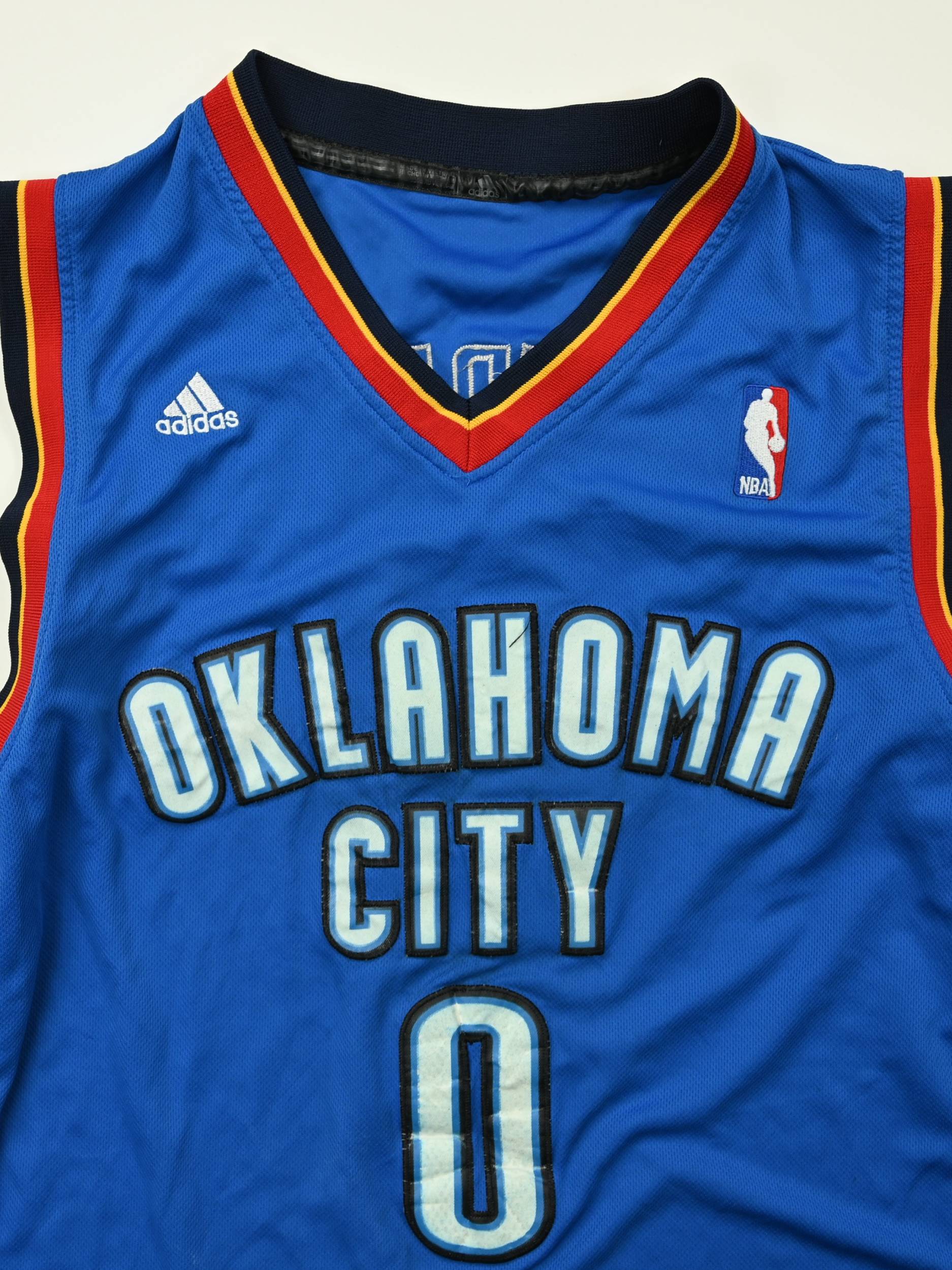 Russell Westbrook Oklahoma City Thunder Jersey  Oklahoma city thunder,  Adidas shirt, Blue adidas