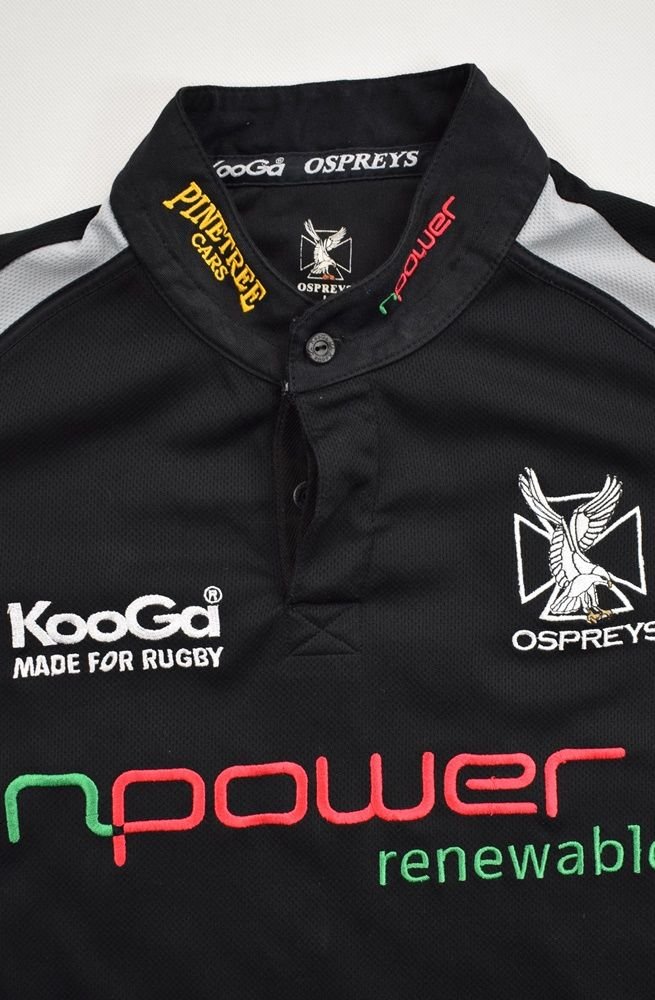 OSPREYS BLACK DRI-LITE POLO SHIRT BY KOOGA SIZE MEN'S LARGE BRAND NEW WITH TAGS 