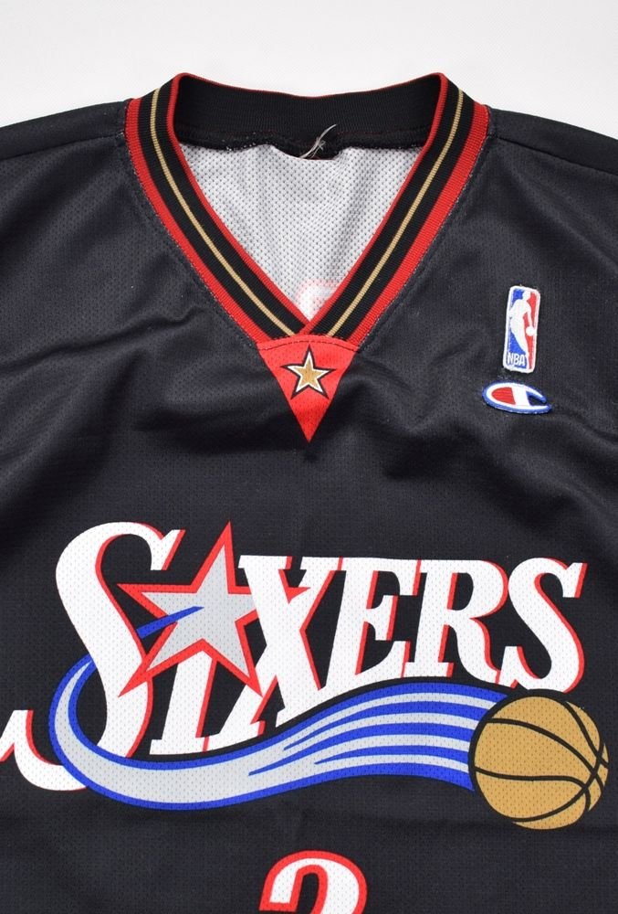 iverson sixers jersey champion