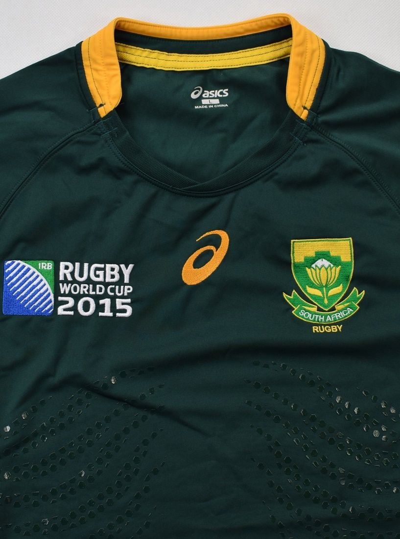 SOUTH AFRICA RUGBY ASICS SHIRT L Rugby \ Rugby Union \ South Africa ...