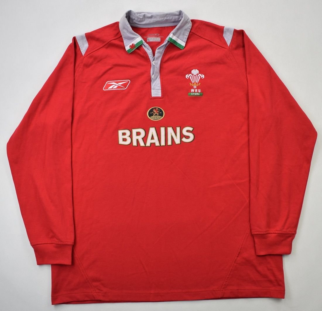WALES RUGBY REEBOK LONGSLEEVE SHIRT XL Rugby \ Rugby Union \ Wales ...
