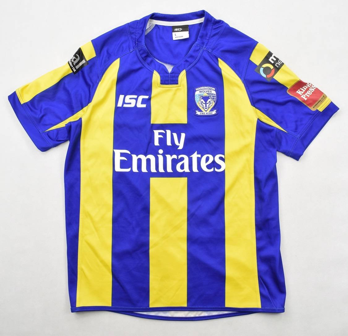 Yellow Rugby Shirt Warrington Wolves 