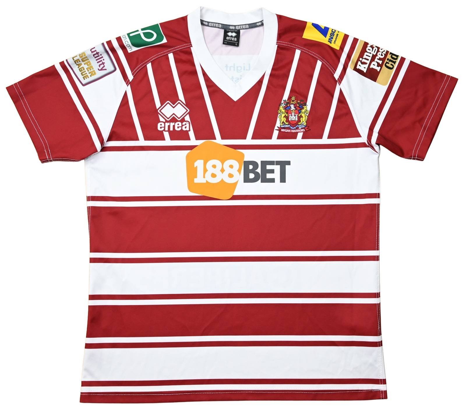 WIGAN WARRIORS RUGBY SHIRT L Rugby \ Rugby League \ Wigan Warriors ...