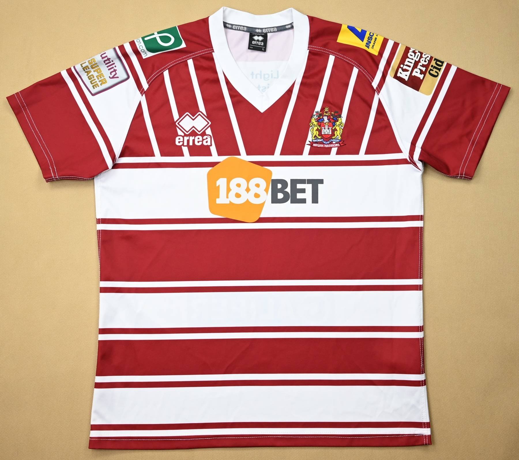 WIGAN WARRIORS RUGBY SHIRT L Rugby \ Rugby League \ Wigan Warriors ...