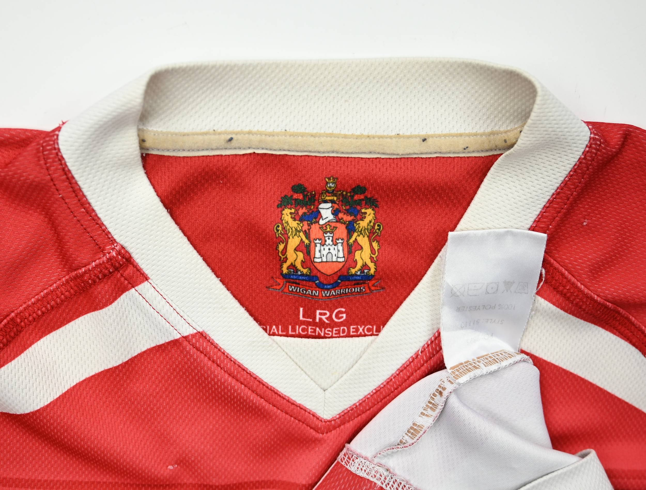 WIGAN WARRIORS RUGBY SHIRT L Rugby \ Rugby League \ Wigan Warriors