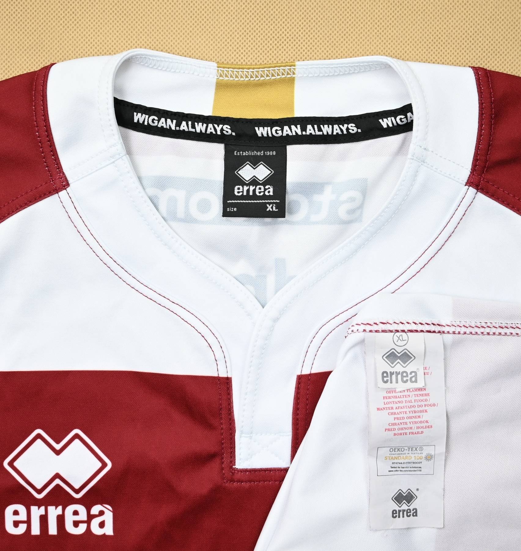 WIGAN WARRIORS RUGBY SHIRT XL Rugby \ Rugby League \ Wigan Warriors ...