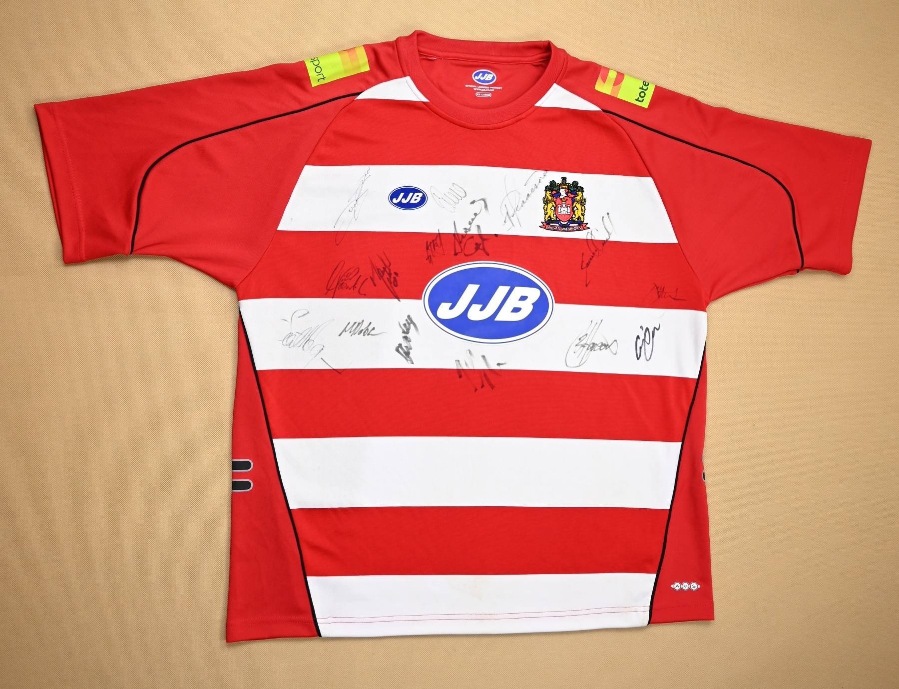 WIGAN WARRIORS RUGBY SHIRT XXL Rugby \ Rugby League \ Wigan Warriors ...