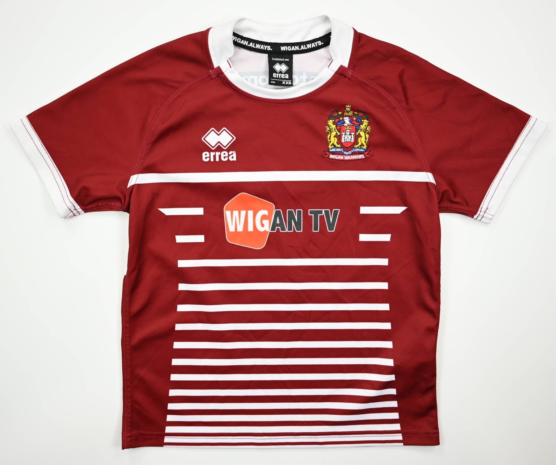 WIGAN WARRIORS RUGBY SHIRT XXS Rugby \ Rugby League \ Wigan Warriors ...