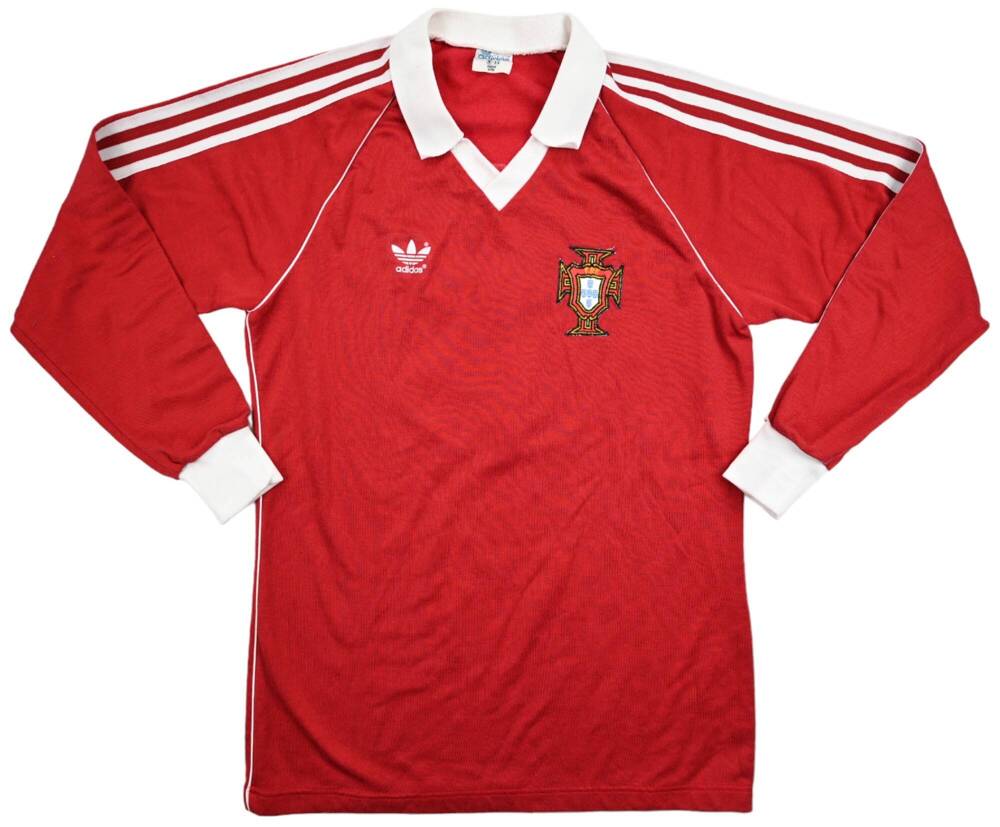 1980-82 PORTUGAL #8 MATCH ISSUE LONGSLEEVE SHIRT M