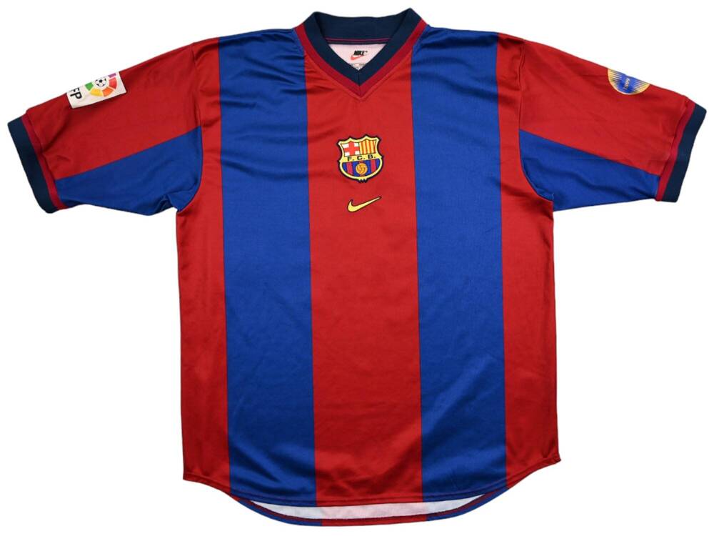 1998-99 FC BARCELONA *AMUNIKE* SHIRT L