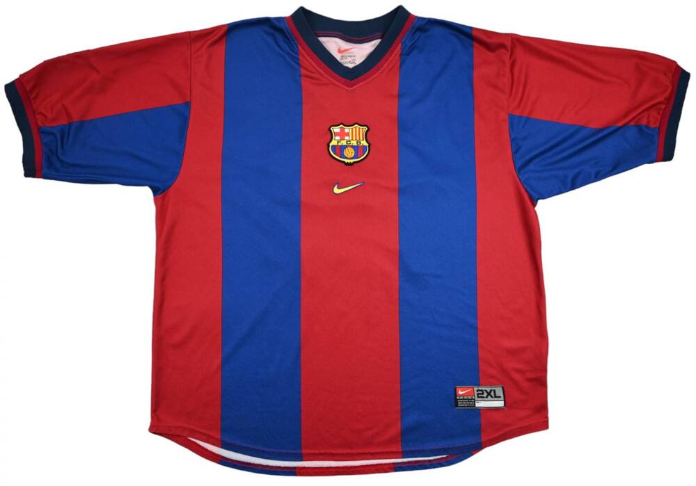 1998-99 FC BARCELONA *F. DE BOER* SHIRT 2XL