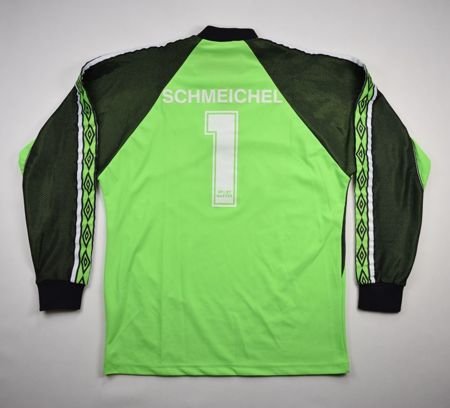 manchester united gk schmeichel 1998 shirt shirts classic sponsor sharp condition code