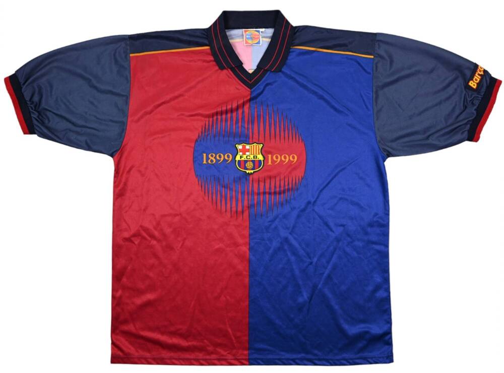 1999-00 FC BARCELONA *KLUIVERT*SHIRT XXL