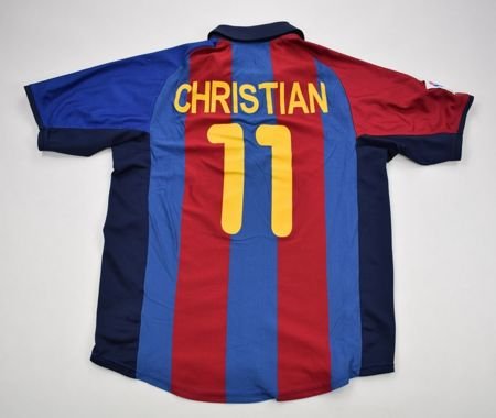 2001-02 FC BARCELONA *CHRISTIAN* SHIRT S