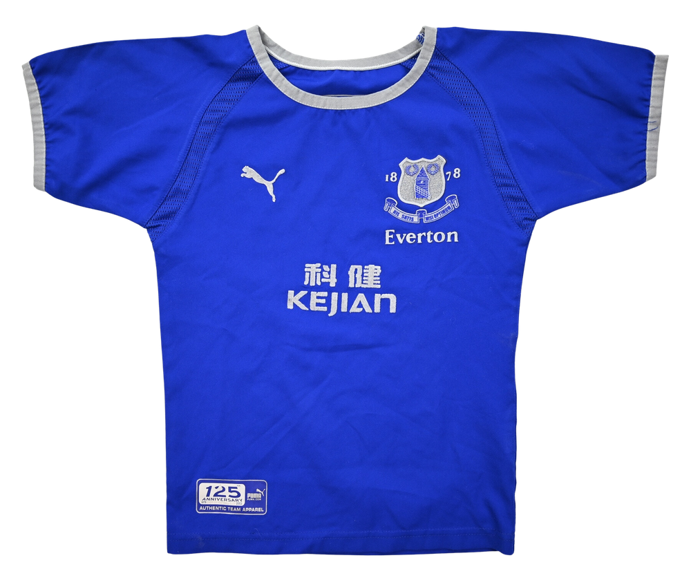 2003-04 EVERTON FC SHIRT XS. BOYS