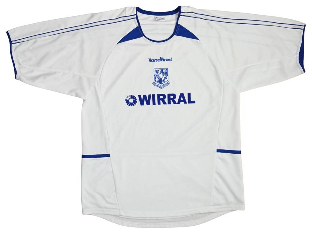 2004-05 TRANMERE ROVERS SHIRT L