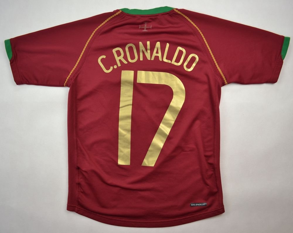 2006-08 PORTUGAL *C.RONALDO* SHIRT M. BOYS 140-152 CM Football / Soccer ...