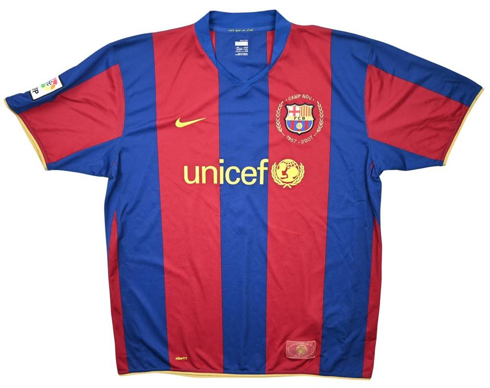 2007-08 FC BARCELONA SHIRT XXL