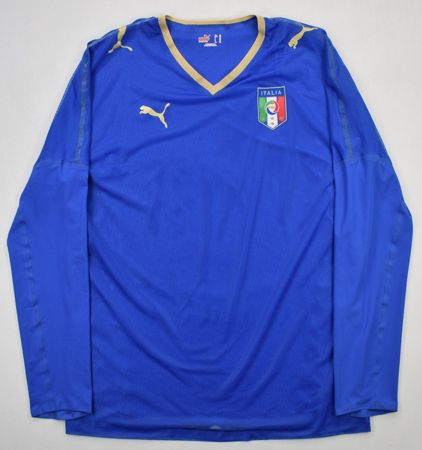 2007-08 ITALY SHIRT LONGSLEEVE XL