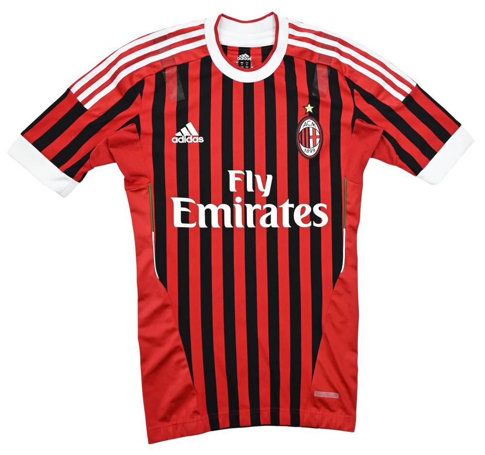 2011-12 AC MILAN TECHFIT PLAYER ISSUE SHIRT M