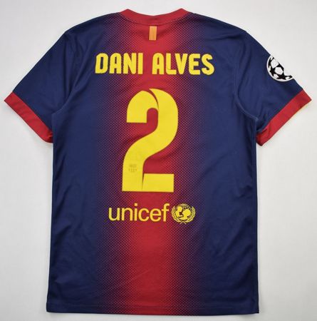 2012-13 FC BARCELONA *DANI ALVES* CL MATCH ISSUE S