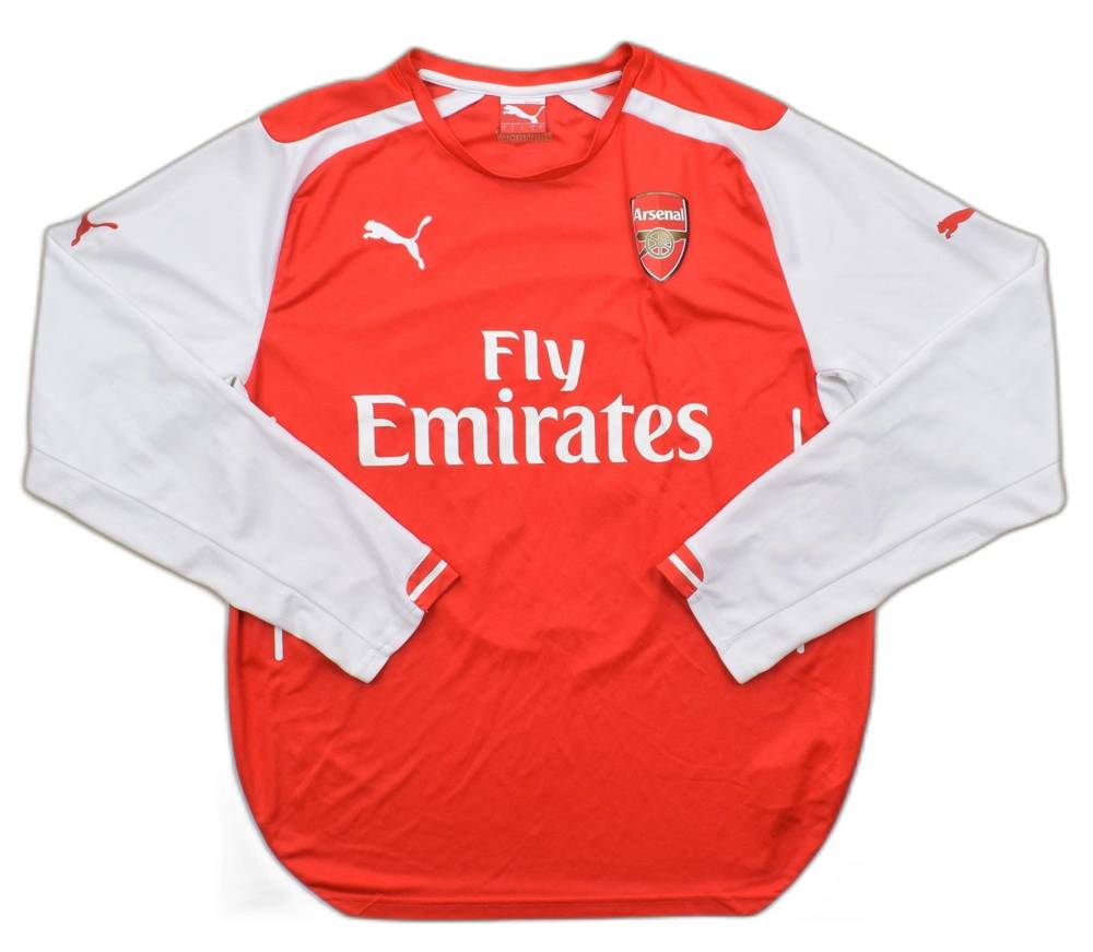 2014-15 ARSENAL LONDON *ALEXIS* LONGSLEEVE SHIRT L