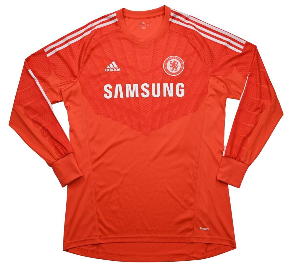 2014-15 CHELSEA LONDON *COURTOIS* GOALKEEPER SHIRT L