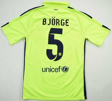 2014-15 FC BARCELONA *BJORGE* SHIRT S