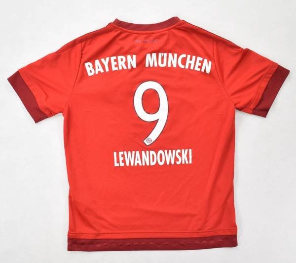 2015-16 BAYERN MUNCHEN *LEWANDOWSKI* SHIRT L.BOYS